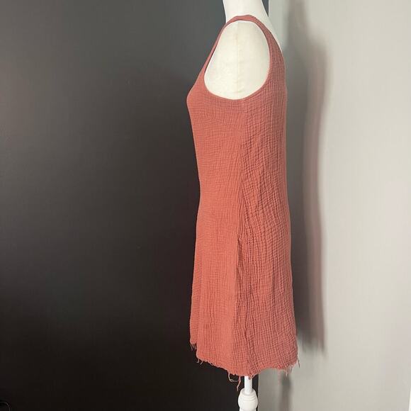 Anthropologie Amadi Woman's Theresa Terracotta Twisted Gauze Dress- Size S - Picture 3 of 12